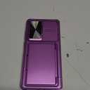 SSLOTSCASE for Samsung Galaxy S26 Ultra Case with 2X Privacy Screen Protector, Top 28 Anti-Spy, Credit Card Holder & Slide Lens Cover & Stand, Heavy-Duty Wallet Phone Cover for S26 Ultra, Dark Purple