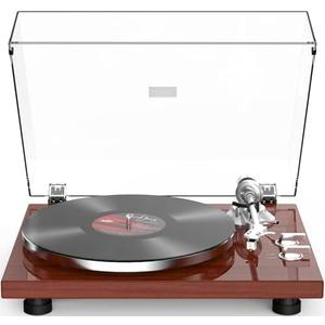 Amazon.com: Record Player Turntables for Vinyl Record Belt-Drive Wireless Output Connectivity Phono Line Out USB Digital to PC Recording MM Audio Cartridge Stylus Counterweight Piano Shiny Classic Red : Electronics
