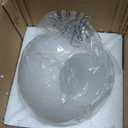 KoKo&Yukina 6 Inch Milk White Glass Globes Shade Frosted Replacement Glass Shades - 2.67" Fitter Opening - Lighting Fixture Replacement (1 Pack)