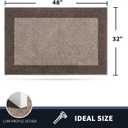 PURRUGS Dirt Trapping Door Mat 32" x 48", Non-Slip Washable Entry Mat, Dog Doormat, Front Door Mat, Super Absorbent Entrance Mat for Muddy Shoes & Paws, Beige & Grayish Brown