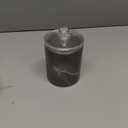 2 Pack Qtip Holder Organizer Dispenser Gold Black Marble Texture Bathroom Storage Canister Cotton Ball Holder Container for Cotton Pads/Swabs/Floss