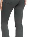 CLLOT Women's Flared Leggings with Pockets (X-Large, Darkgray)
