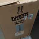 Glad Kitchen Trash Can 20 Gallon | Large Plastic Waste Bin with Odor Protection of Lid | Hands Free with Step On Foot Pedal and Garbage Bag Rings, 20 Gallon, White
