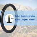 SIMEIQI 2 Pack 20"x1.75" Bike Tires and Inner Tubes 20x1.75/2.125 Compatible with 20x1.5/1.75/1.95 Inch Bike Rim for Hybrid Trail Mountain Urban BMX Bicycles