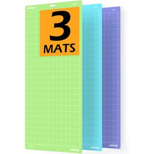 Xinart Cutting Mats for Cricut Maker 3,Maker,Explore 3,Air 2,12x24 inch Variety Replacement Cut Mat Compitable with Cricut Machines 3 Mats