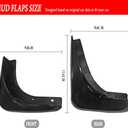 Mud Flaps Mud Guards Fit for 2013-2021 Chrysler 300C, Front & Rear Mud Splash Guards Accessories - 4 Pc, Black