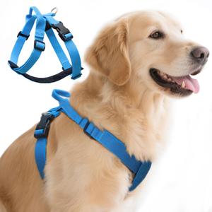 Dog Harness for Large Dogs with Back Clip, Galaxy Reflective, Blue
