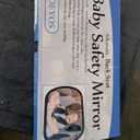 Baby Car Mirror, Safety Car Seat Mirror for Rear Facing Infant, Clear Wide View, 360Rotation, Easily Observe the Baby Move, Secure, Shatterproof, Crash Tested and Certified (Black)