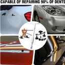 Professional Paintless Dent Repair Kit,Dent Puller Kit with Golden Lifter, Bridge Puller, Slide Hammer T-Bar, Suction Cup for Car Auto Body Hail Damage or Door Ding Removal