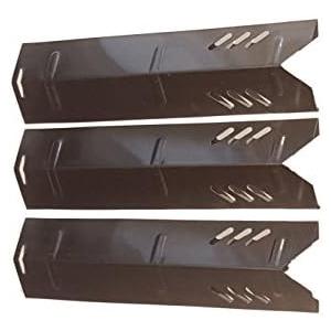 Set of 3 Stainless Steel Heat Plates for Uniflame Grills GBC1030W, GBC1134W