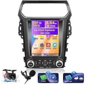 8 Cores 4+64G Android Radio for Ford Explorer 2011-2019, 9.7" Touch Screen for Explorer Carplay Android Auto with 32EQ Bluetooth5.0 WiFi GPS Navigation Mirror Link Backup Camera 1280 * 720 Resolution