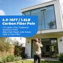 Carbon Fiber Telescopic Pole, Multi-Purpose Lightweight Extension Pole 16FT