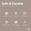 Gray Expandable Utensil Drawer Organizer 2 Pack, Adjustable 13 to 22.4, 5 Compartment Silverware Organizer for Kitchen Utensils, Spatulas, Cutlery, and Tools, Easy to Clean, Durable, and BPA-Free