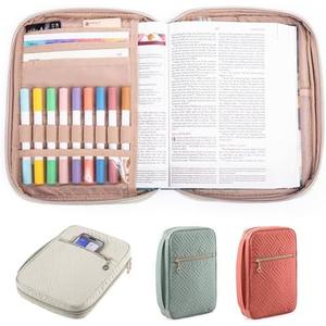 APLUFINE Bible Cover for Women - Soft Bible Case - Bible Holder for Church, Ivor