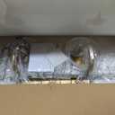 Bathroom Vanity Light Fixtures, Vintage Aged Brass 4 Lights Wall Sconce Lighting with Milk Glass Shade, Porch Wall Mount Light Fixture for Bathroom, Mirror Cabinets Hallway Stairs