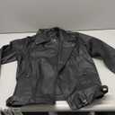 LOKTARC Boys Girls Spring Motorcycle Faux Leather Jackets with Oblique Zipper (12-13 Years, Black)