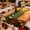 GLOBREEN Artificial Grass Table Runner 60 Inches - Green Fake Grass Football Golf Party Easter Decor Table Centerpiece for Birthday Wedding Alice in Wonderland