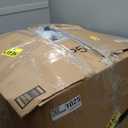 Hobestluk 3ft Bean Bag Chairs for Adults Large Beanbag Chair with Stripe Plush Cover Big Bean Bag Chair for Living Room Bedroom Dorm Office - Grey (36” x 36” x 22”)