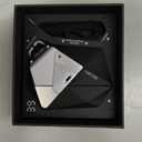 Aulumu A39 Geometric AirPods Pro 3 Case with Lock | Protective Cover with Nylon Buckle | Alloy Armour | Compatible with Apple AirPods Pro 3rd Generation Case (2025) - Black