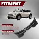 Windshield Wiper Cowl Panel Left & Right Pair Compatible with 2007-2015 Mini Cooper R55 R56 R57, Windshield Vent Grille Cover, Replaces# 51132751209 51132751210
