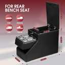 Center Console Between Seat for Minivans, SUVs, Middle Van Console Floor Console Organizer Storage Box with Locking