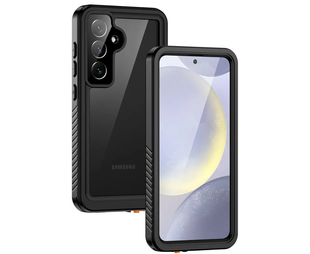 Lanhiem for Samsung Galaxy S24 Phone Case IP68 Waterproof Dustproof, Built-in Screen Protector, Rugged Full Body Shockproof Protective Cover for Galaxy S24 5G 6.2 Inch, Black