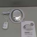 Homedics SoundSleep White Noise Sound Machine, Silver, Small Travel Sound Machine with 6 Relaxing Nature Sounds, Portable Sound Therapy for Home, Office, Nursery, Auto-Off Timer, by Homedics