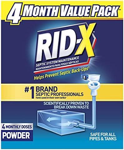 RID-X Septic Treatment, 4 Month Supply Of Powder, 39.2 oz, 3 pack
