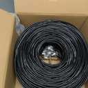 Cat 6 Ethernet Cable 1000ft (60 RJ45), Outdoor & Indoor, Cat 6 FTP Shielded Ethernet Cable Bulk, 23AWG, Heavy Duty, Direct Burial, Waterproof, UV Resistant, Cat6 1000ft for Router, PC, Gaming, CCA