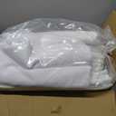 10 Pack Round Tablecloth White 120 Inch, Stain Resistant and Wrinkle Polyester Fabric, Washable Table Cover for Kitchen Dining, Wedding, Buffet Table, Holiday Party