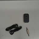 COMSOON Bluetooth Receiver for Car, Noise Cancelling 3.5mm AUX Bluetooth Car Adapter, Wireless Audio Receiver for Home Stereo/Wired Headphones, Hands-Free Call, 16H Battery Life - Black+Silver