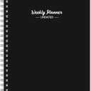 Weekly Planner - Undated Planner for Whole Year, 67 Weeks, To Do List & Weekly Focus, Undated Weekly Planner with Weekly Priorities, Habit Tracker for Office School Suppies, 5.7'' x 8.2'' (black)