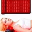 Monaggio Upgrade 19" × 36" Red Light Therapy Mat for Body with 225 DualWavelength LEDs (660nm & 850nm) & Neck Support for Neck, Shoulder & Back Pain Relief