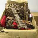 SET of 3 LIGHT UP RATTAN LOOK DEER FAMILY W/ 210 CHRISTMAS LIGHTS, Outdoor Decor