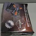 Joeys Sprinkler for Yard, Rotating Garden Sprinkler for Large Area Coverage, Lawn and Yard Sprinklers (Orange) (Gray)