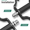 AirTag Bike Pedal Mount, Hidden Bicycle GPS Tracker Case Compatible with AirTag, Waterproof CNC Aluminum Flat Pedals with 9/16 Inch Thread, AntiTheft Design for Mountain, Road EBikes