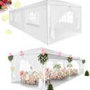 HOTEEL 10x30 Party Tent Outdoor Canopy Tent with Removable Sidewalls, White Tents for Parties Waterproof for Backyard Outdoor Event Wedding Carpa Gazebo Patio BBQ