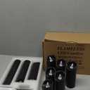 Hausware Set of 9 Flameless Candles Battery Operated LED Real Wax Flickering Electric Candles with Remote Control Timer for Wedding Birthday Halloween Christmas Decorations (Black Color)