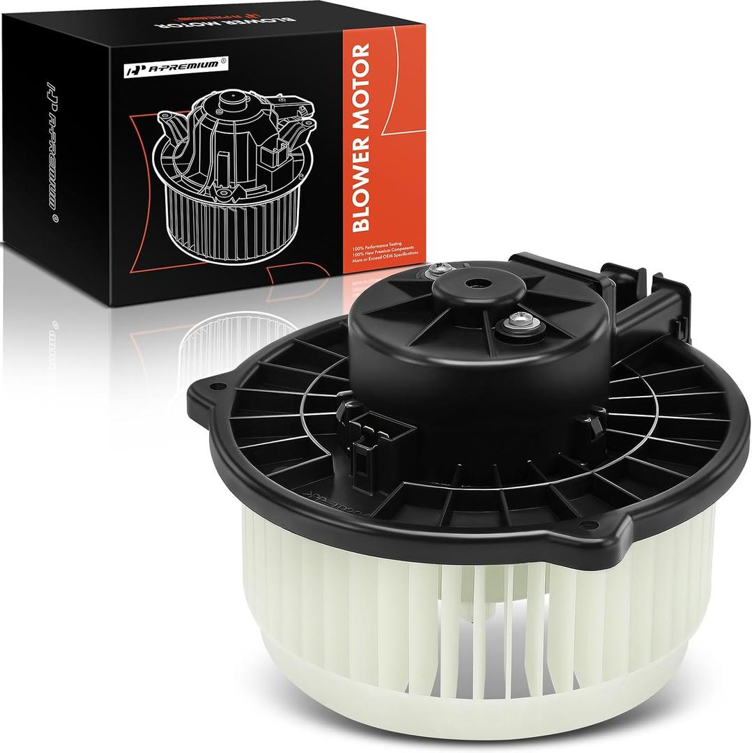 A-Premium HVAC Heater Blower Motor Assembly Compatible with Mitsubishi Eclipse 2006-2007, Endeavor 2008-2008/2010-2011, Galant 2008-2012, Front Side