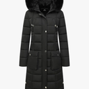 MOERDENG Women's Waterproof Long Winter Coat Thickened Down Alternative Jacket Warm Puffer Jacket Parka, Size M