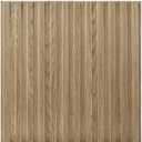 Art3d Slat Wall Panel, 3D Fluted Textured Panel 12-Tile 19.7 x 19.7in. - Walnut