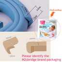 M2cbridge L Shape Extra Thick Furniture Table Edge Protectors Foam Baby Safety Bumper Guard 6.5 Ft (Grey) (Gray)