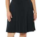 Amazon Essentials Women's Gathered Short Sleeve Crew Neck A-line Dress (Available in Plus Size)