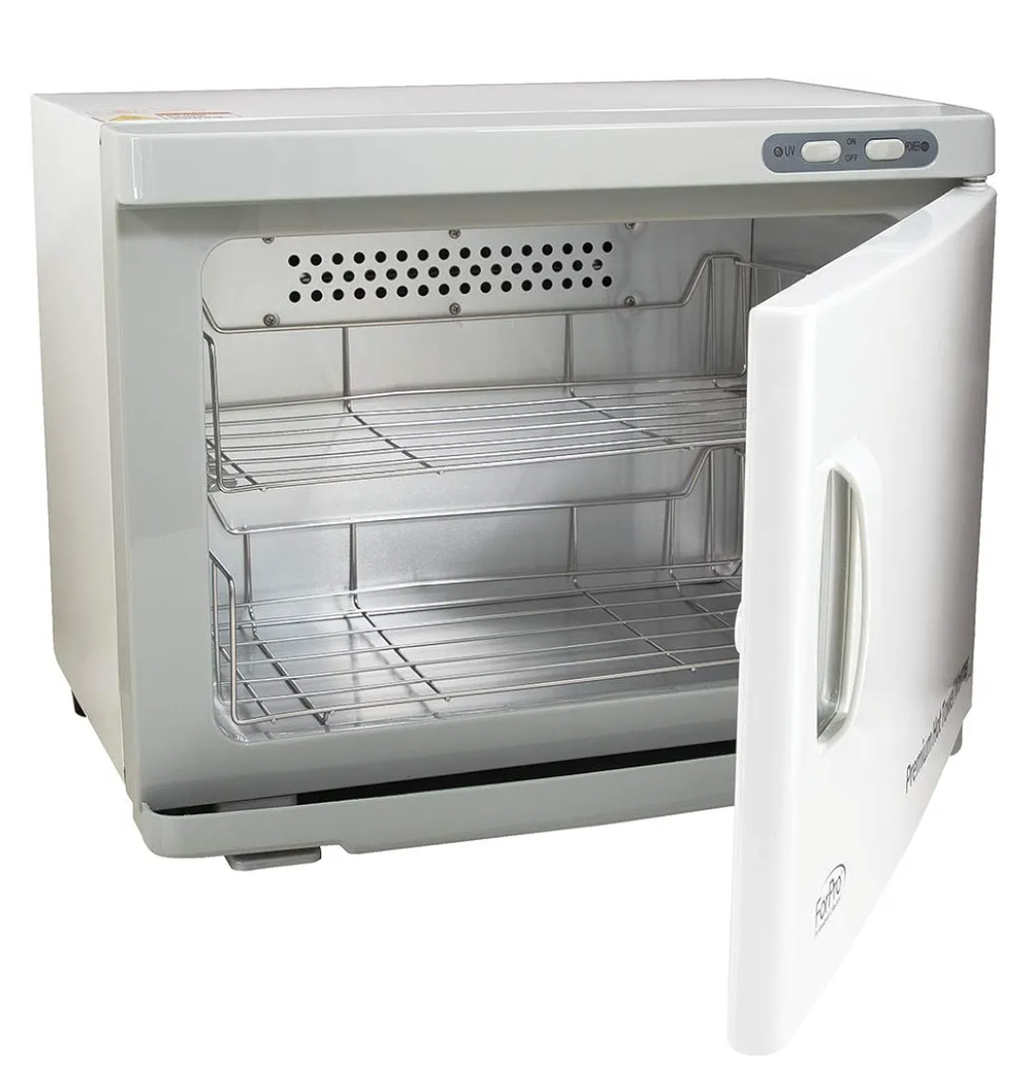 ForPro Professional Collection Premium Hot Towel Warmer, 23L Extra Large Capacity, Two Stainless Steel Racks, White