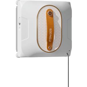 Window Cleaning Robot, Window Cleaner Robot with Dual Water Spray 6000Pa Suction Power Automatic Cleaning with Intelligent Path Planning Perfect for High-Rise Windows and Glass Doors