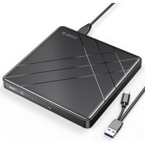 ORICO External Blu-Ray Drives USB 3.0 Type-C Compatible, PC Windows, Linux, Mac OS, with M-DISC Support, Noise Reduction