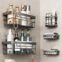 Cobbe Shower Caddy 5 Pack Grey