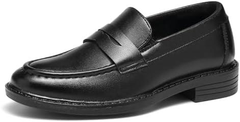 GINNI Boys Dress Shoes Slip-On Loafers Comfortable Lightweight Wedding Church Shoes for Toddler/Little Kid/Big Kid 12