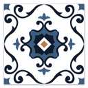 WOWSTAR 30-Pack Peel and Stick Floor Tiles, 12 x 12in Vinyl Flooring Tiles, Self-Adhesive Waterproof Flooring Planks for Kitchen, Dining Room, Bedrooms, 30 Sq. Ft - Blue Flower Texture