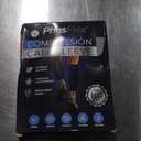 Calf Compression Sleeves for Men and Women - (1 Pair) Footless Compression Socks Support for Varicose Veins, Nursing, Pregnancy, Running - PhysFlex Leg Sleeve Brace for Shin Splints, Pain Relief and Reduces Swelling (Black, Large)